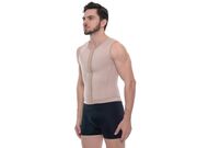 Colete masculino longo com abertura  - 62244